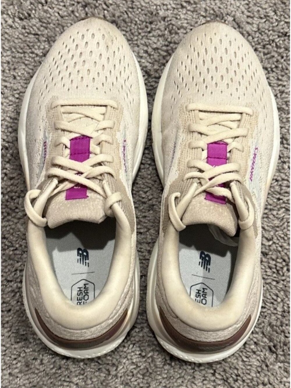 Brooks Ghost 16 Almond/Peach/Coco 1204071B251 Womens Sz 8.5 Run Walk Train Shoes - Picture 6 of 8